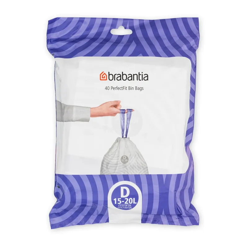 Worki na śmieci zestaw 40 szt. 20 l PerfectFit D – Brabantia Bonami Dostępne od ręki