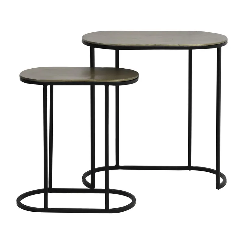 Kup teraz Metalowe stoliki zestaw 2 szt. 26x53 cm Bocov – Light & Living Bonami