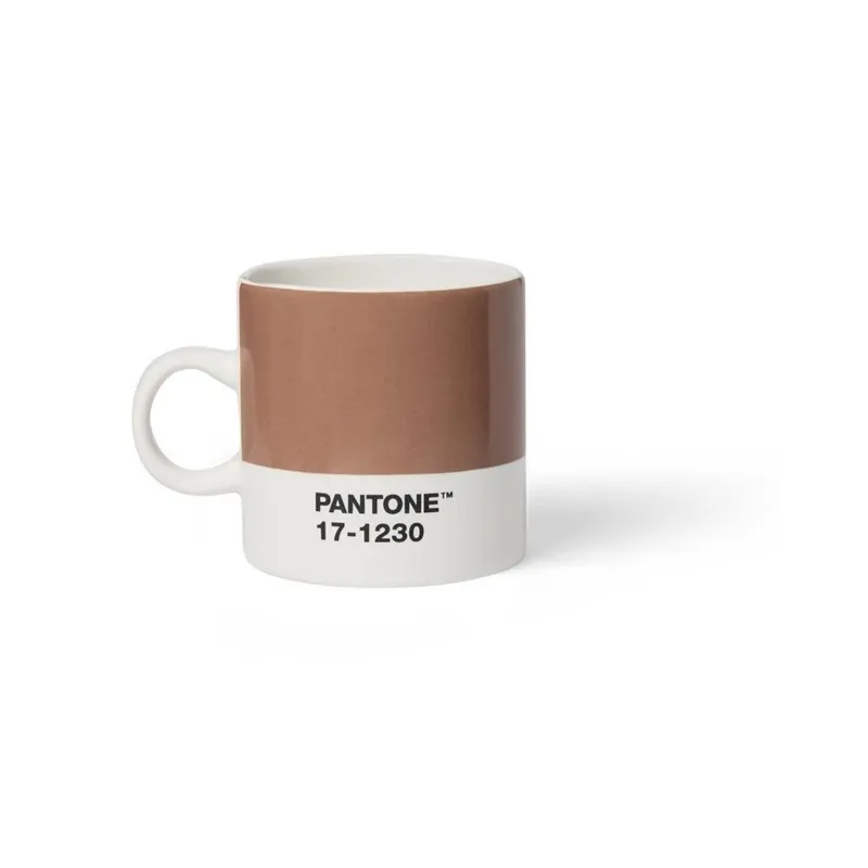 Jasnobrązowy ceramiczny kubek na espresso 120 ml Mocha Mousse 17-1230 – Pantone Bonami Popularny