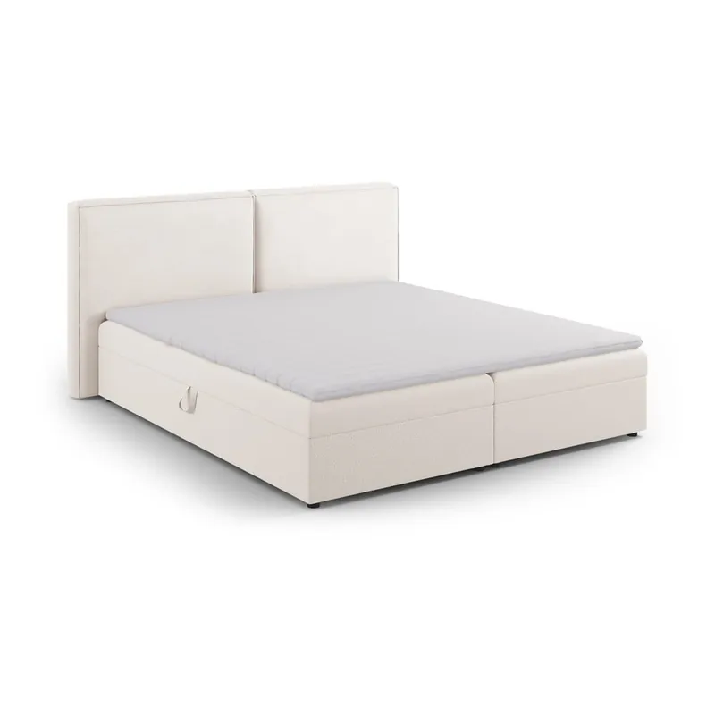 Kremowe łóżko boxspring ze schowkiem 140x200 cm Arendal – Cosmopolitan Design Bonami Dodaj do koszyka