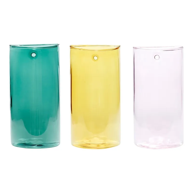 Nowość Szklane ręcznie wykonane wazony zestaw 3 szt. (wysokość 19 cm) Popsicle – Hübsch Bonami