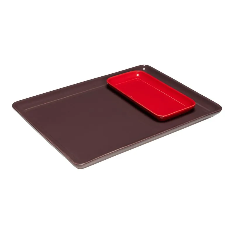 Kup teraz Ceramiczne tace dekoracyjne zestaw 2 szt. 35x26 cm Amare – Hübsch Bonami