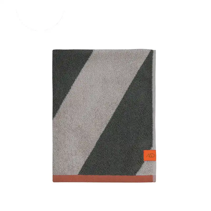 Zniżka Ręcznik z bawełny organicznej frotte w kolorze khaki 50x90 cm Diagonal – Mette Ditmer Denmark Bonami