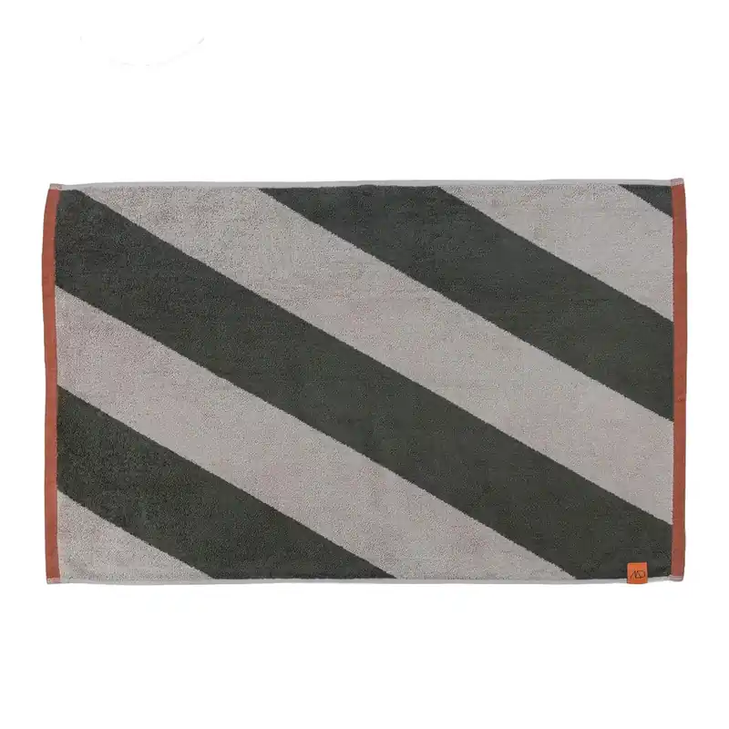 Dywanik łazienkowy z bio bawełny w kolorze khaki 50x80 cm Diagonal – Mette Ditmer Denmark Bonami Zamów teraz