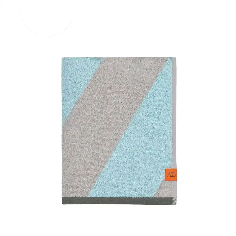 Miętowy ręcznik z bawełny organicznej frotte 50x90 cm Diagonal – Mette Ditmer Denmark Bonami Nowość