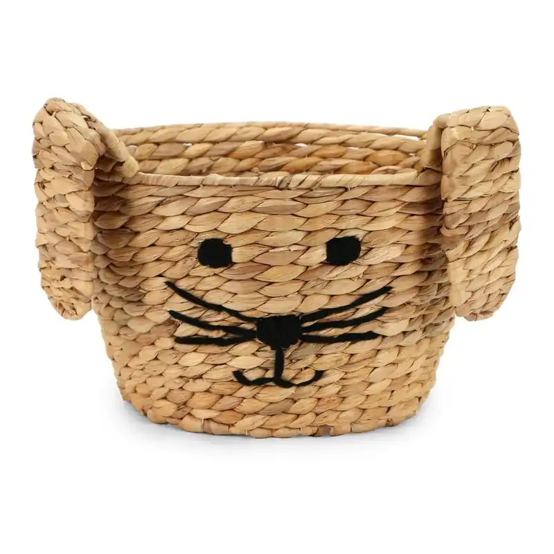 Dziecięcy kosz na zabawki z hiacyntu wodnego w naturalnym kolorze ø 35x26 cm Rabbit – Compactor Bonami Nowość