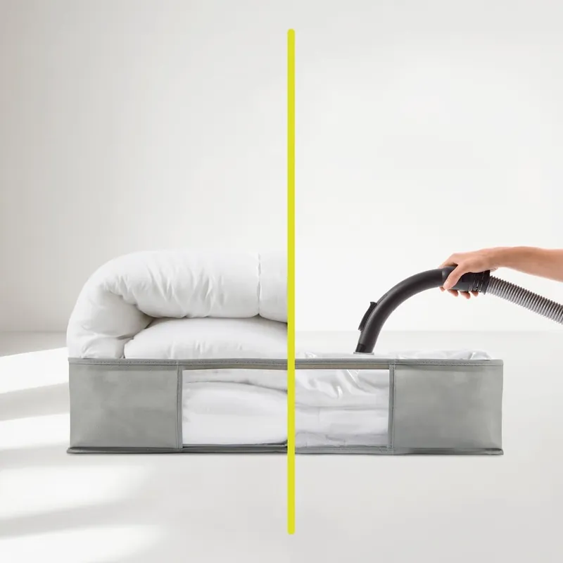 Dodaj do koszyka Plastikowy próżniowy pojemnik pod łóżko 60x45x15 cm – Homéa Bonami