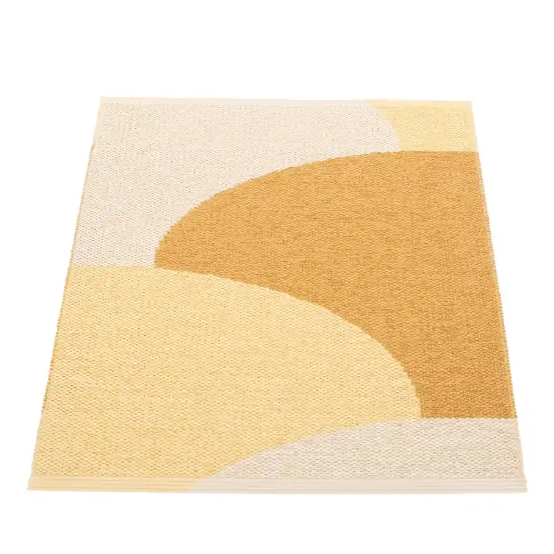 Zniżka Dywan odpowiedni na zewnątrz w kolorze ochry 70x90 cm Hill Ochre Pale Yellow – Pappelina Bonami