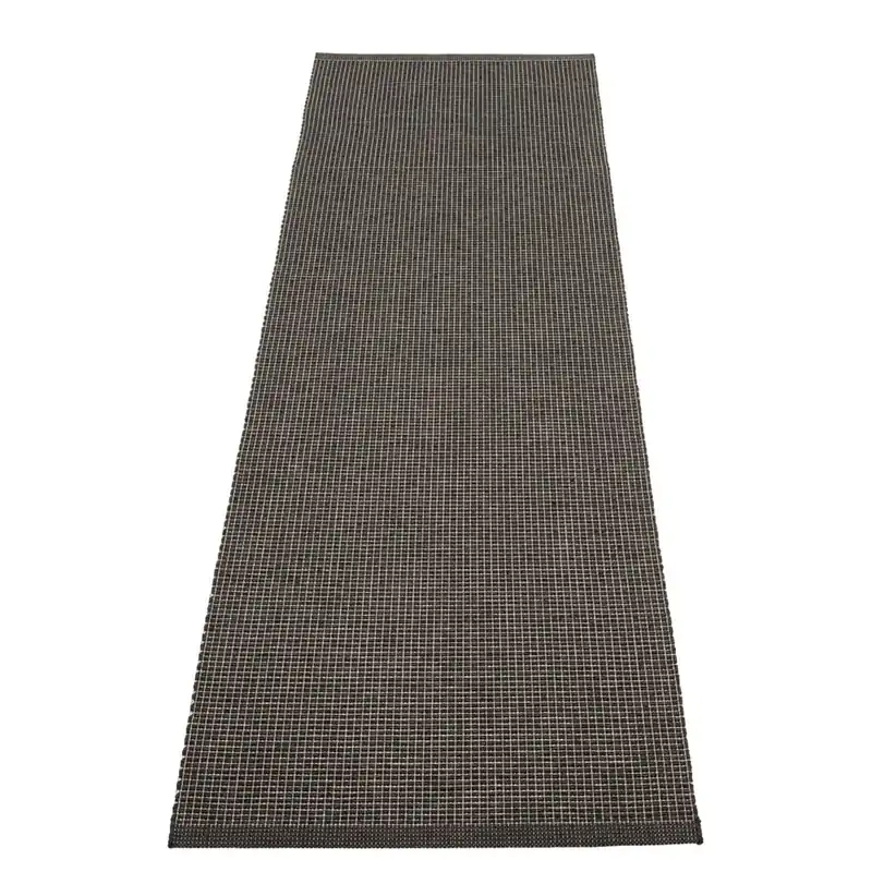 Antracytowy chodnik odpowiedni na zewnątrz 70x240 cm Emm Black Linen – Pappelina Bonami Ekspresowa dostawa