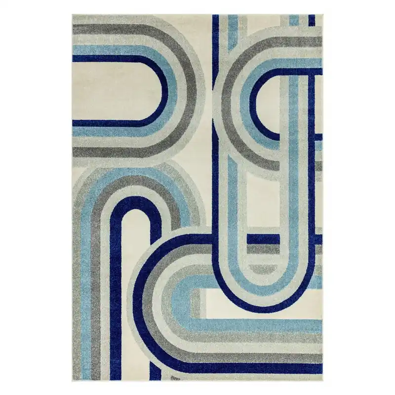 Bezpieczne zakupy Szaroniebieski dywan 200x290 cm Nova Retro Blue – Asiatic Carpets Bonami