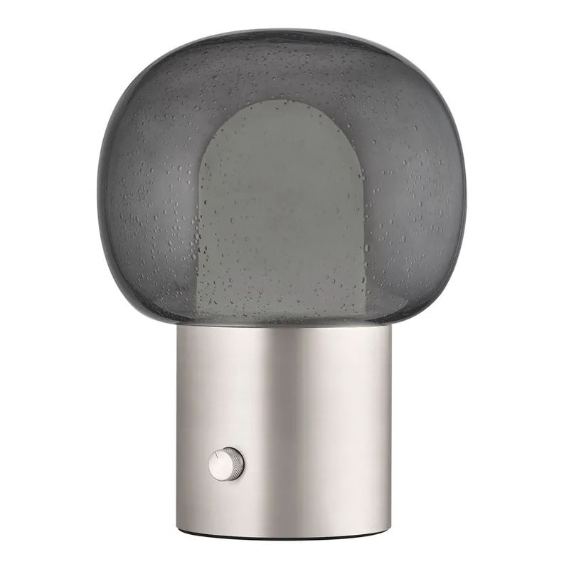 Aluminiowa lampa stołowa LED w kolorze srebra ze szklanym kloszem (wysokość 32 cm) Iris – Blomus Bonami Szybka wysyłka