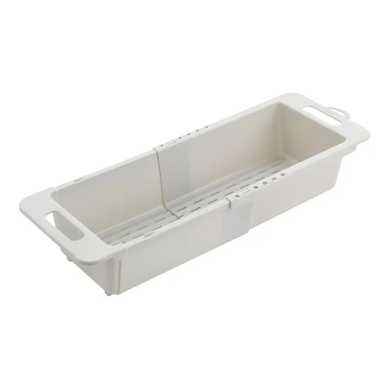 Ekspresowa dostawa Szary regulowany plastikowy teleskopowy ociekacz na zlew 52x18 cm – Metaltex Bonami