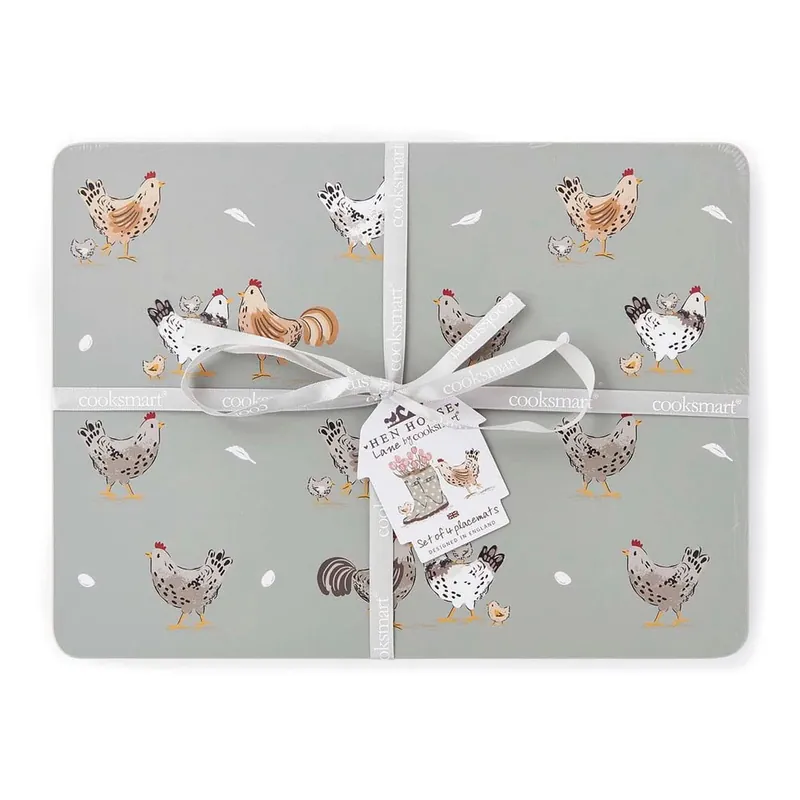 Taniej Korkowe maty stołowe zestaw 4 szt. 21x29 cm Hen House – Cooksmart ® Bonami