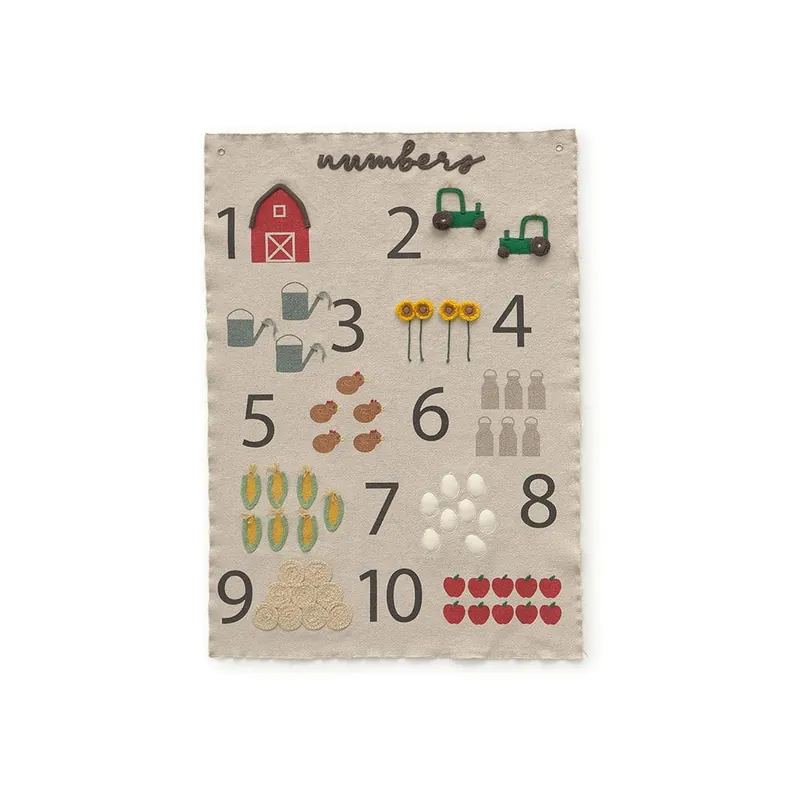 Oferta czasowa Dziecięca dekoracja ścienna Farm Numbers – Lorena Canals Bonami