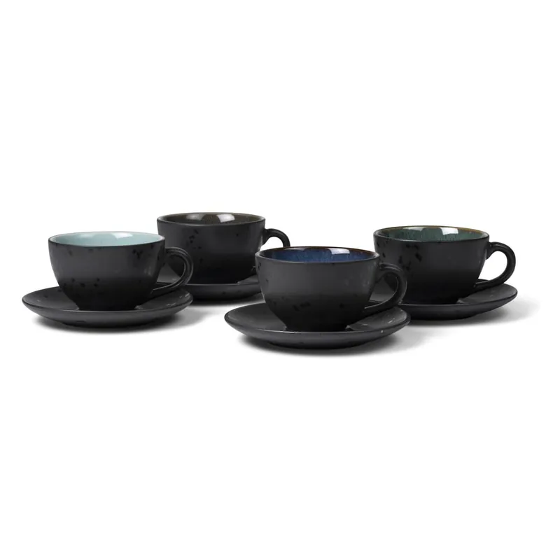 Czarne/ciemnoniebieskie filiżanki zestaw 4 szt. ceramiczne 240 ml Gastro Black/Mix – Bitz Bonami Łatwy zwrot