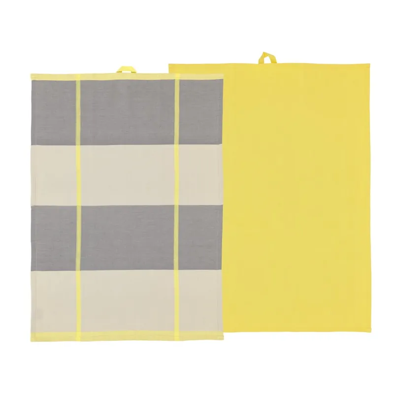Bezpieczna płatność Bawełniane ścierki zestaw 2 szt. 50x70 cm Blocks – Södahl Bonami