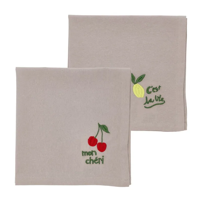 Tekstylne serwetki zestaw 2 szt. 40x40 cm Bistro – Södahl Bonami Dostępne od ręki