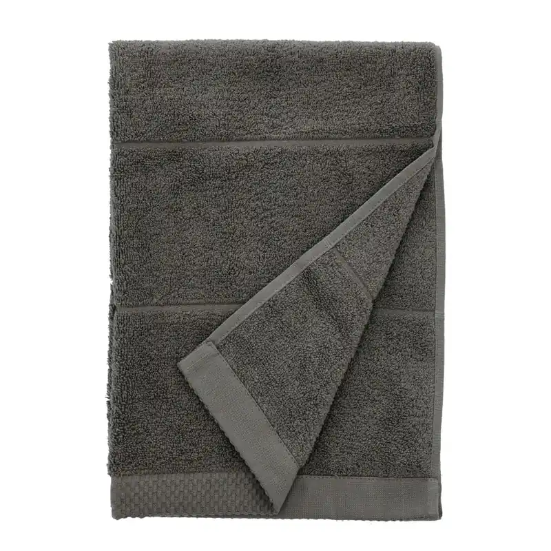 Ciemnoszary bawełniany ręcznik frotte 50x100 cm Line – Södahl Bonami Bezpieczne zakupy