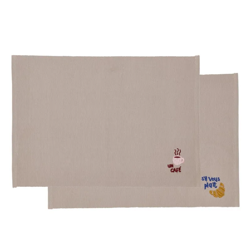 Taniej Bawełniane maty stołowe zestaw 2 szt. 33x48 cm Bistro – Södahl Bonami