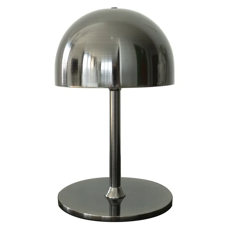 Ciemnoszara lampa stołowa LED ze zdalnym sterowaniem i metalowym kloszem (wysokość 22 cm) Tim – Sirius Bonami Nowy