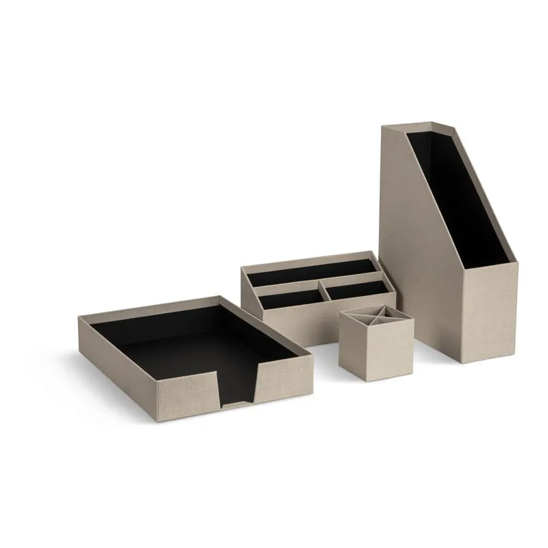 Kartonowe organizery zestaw 4 szt. Hugo Canvas Paper Laminate – Bigso Bonami Ograniczona ilość