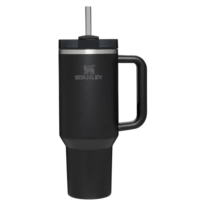 Bezpieczna płatność Czarny termos ze słomką ze stali nierdzewnej 1,18 l Quencher H2.0 FlowState Tumbler Black – Stanley Bonami