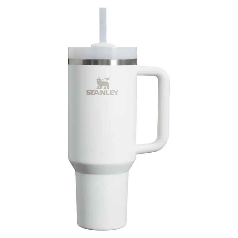 Kup online Biały termos ze słomką ze stali nierdzewnej 1,18 l Quencher H2.0 FlowState Tumbler Frost – Stanley Bonami
