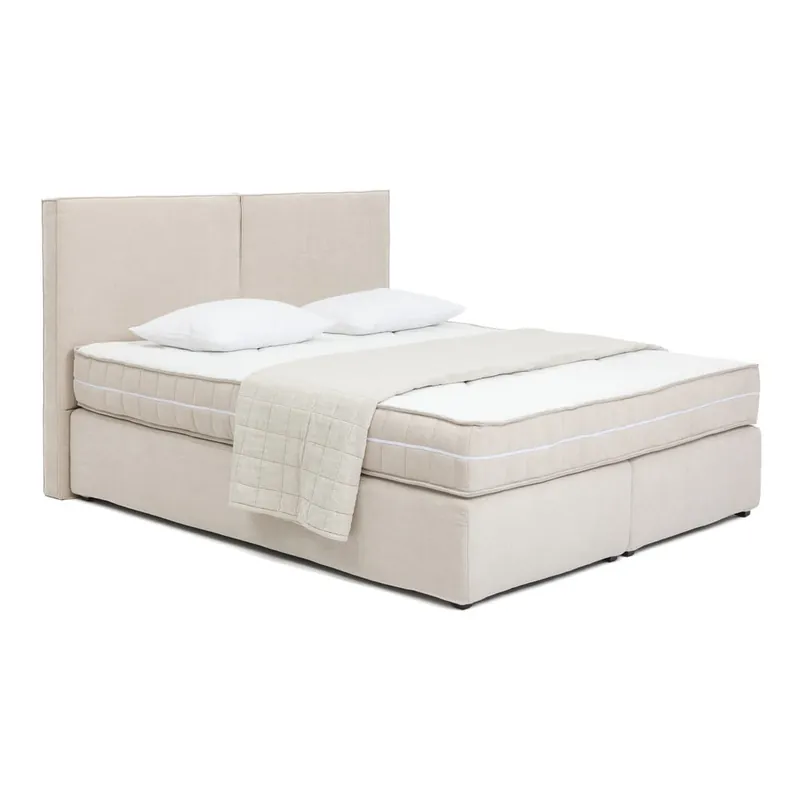 Beżowe łóżko kontynentalne 160x200 cm Olia Bold – Bonami Selection Bonami Wysoka jakość