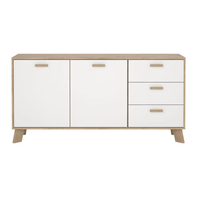Zniżka Biało-naturalna komoda w dekorze dębu 147x73x39 cm Ikast – Tvilum Bonami