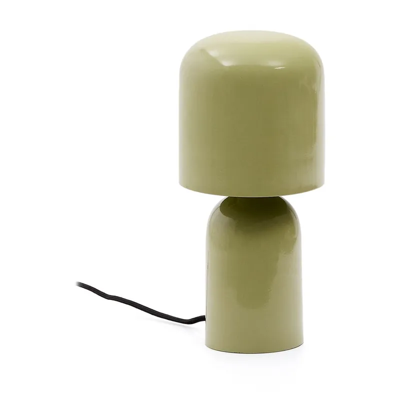 Zielona lampa stołowa z metalowym kloszem (wysokość 28 cm) Monze – Kave Home Bonami Najlepsza cena