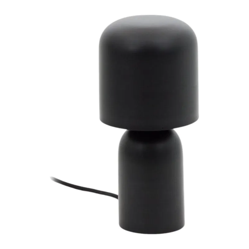 Czarna lampa stołowa z metalowym kloszem (wysokość 28 cm) Monze – Kave Home Bonami Nowy