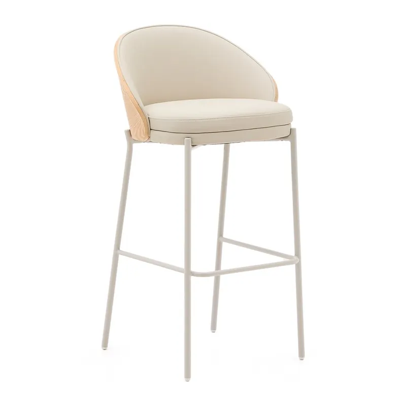 Beżowo-naturalny hoker (wysokość siedziska 77 cm) Eamy – Kave Home Bonami Oferta czasowa
