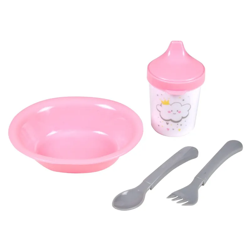 Zamów dziś Plastikowy zestaw naczyń dla dzieci 4 szt. Cloud – Bébé Douceur Bonami