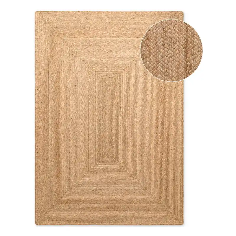 Darmowy zwrot Dywan z juty dwustronny/tkany ręcznie w naturalnym kolorze 160x230 cm Juno – Hanse Home Bonami