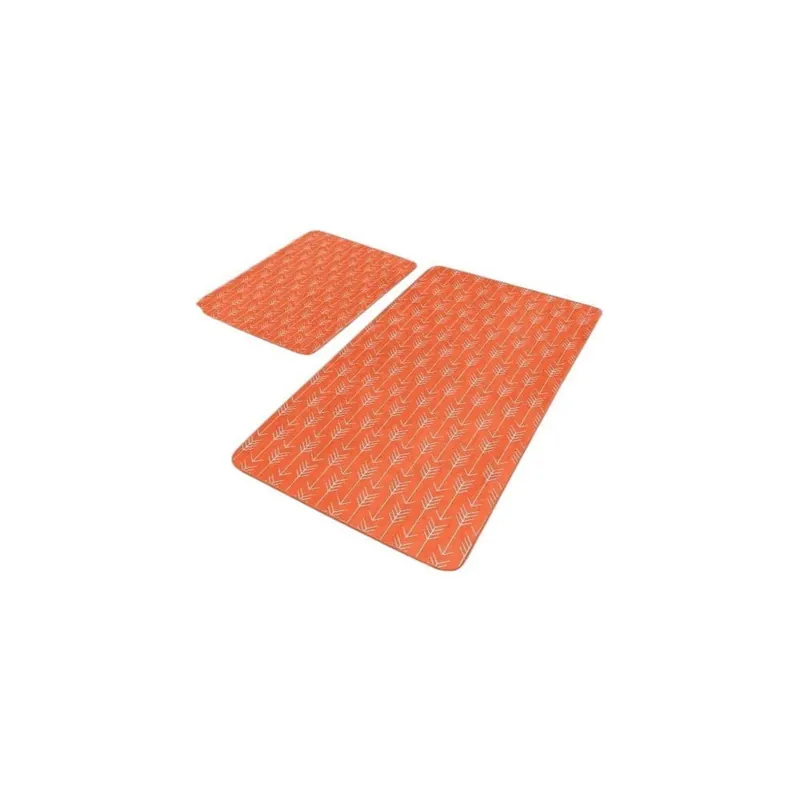Aksamitne dywaniki łazienkowe w kolorze terakoty zestaw 2 szt. 60x100 cm – Mila Home Bonami Kup teraz
