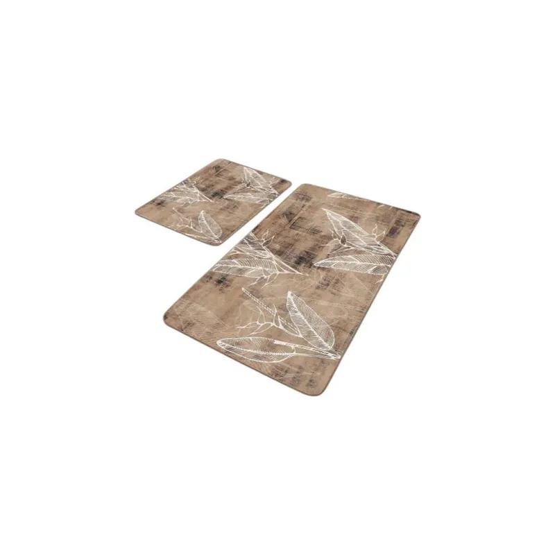 Brązowe aksamitne dywaniki łazienkowe zestaw 2 szt. 60x100 cm – Mila Home Bonami Sprawdź teraz