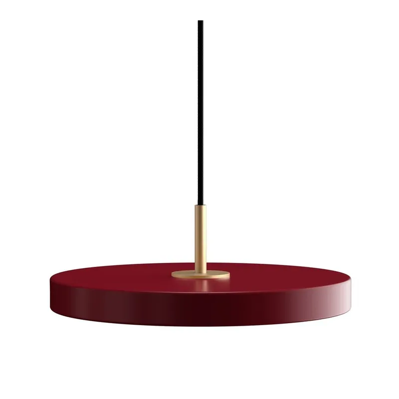 Czerwona metalowa lampa wisząca LED ze ściemniaczem i metalowym kloszem ø 31 cm Asteria Plus – UMAGE Bonami Niska cena