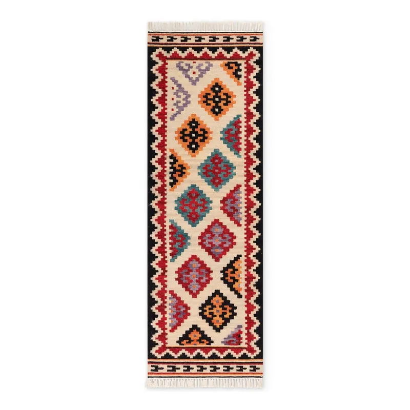 Darmowy zwrot Czerwony wełniany chodnik dwustronny tkany ręcznie 60x190 cm Kamal Kian – Nouristan Bonami