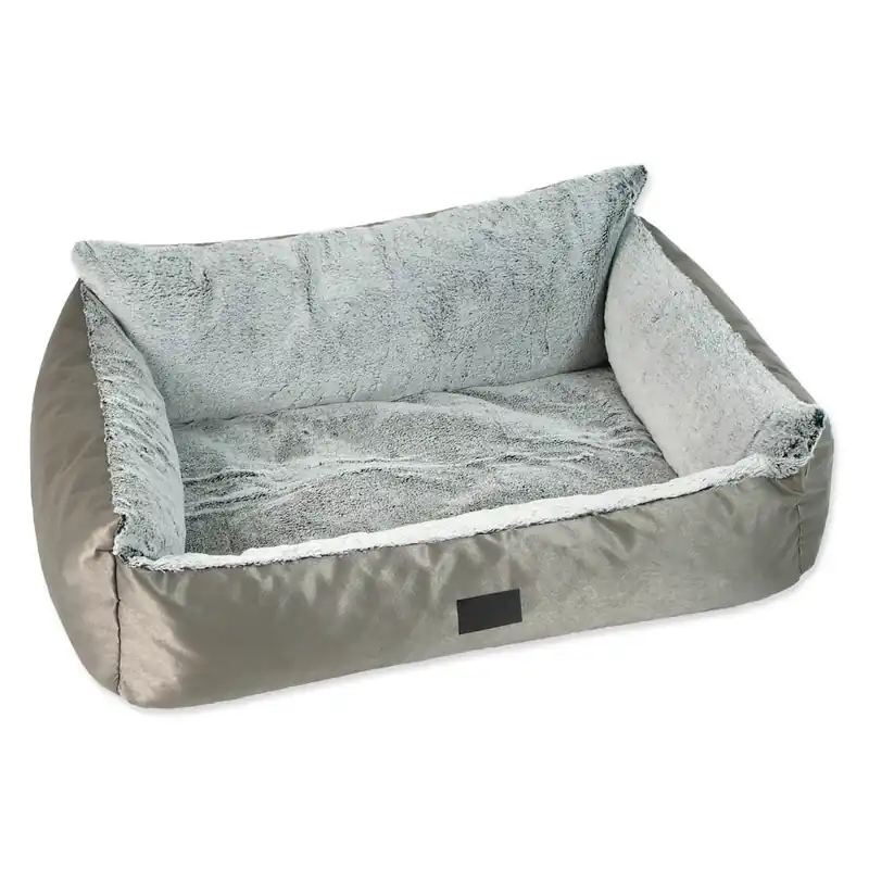 Taniej Legowisko dla psów w kolorze srebra 58x46 cm Dog Fantasy Lux Platinum – Plaček Pet Products Bonami