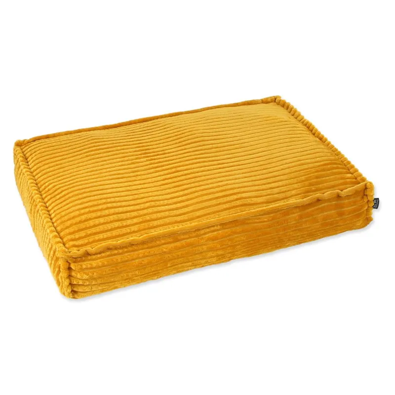 Bezpieczna płatność Musztardowy materac dla psów 100x70 cm Dog Fantasy Stripe – Plaček Pet Products Bonami