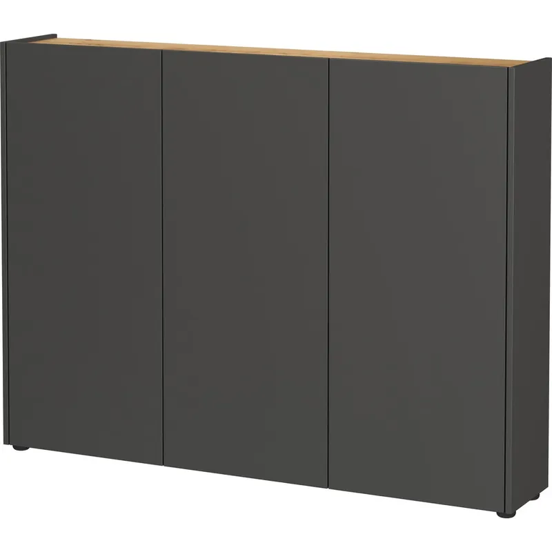 Bestseller Antracytowa szafka w dekorze dębu 138x105x25 cm Libbiano – Germania Bonami