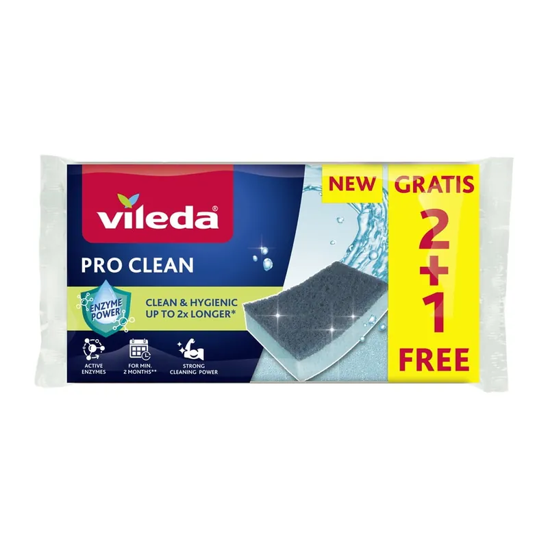 Gąbki do naczyń zestaw 9 szt. Pro Clean – Vileda Bonami Tylko dziś