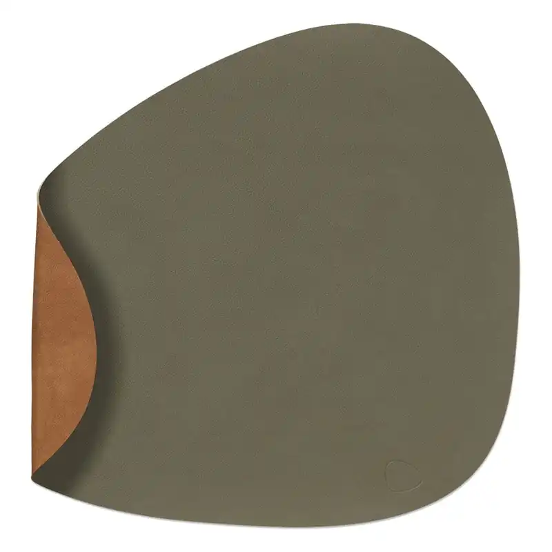 Łatwy zwrot Mata stołowa ze skóry ekologicznej 37x44 cm Curve L Double Nupo – LIND DNA Bonami