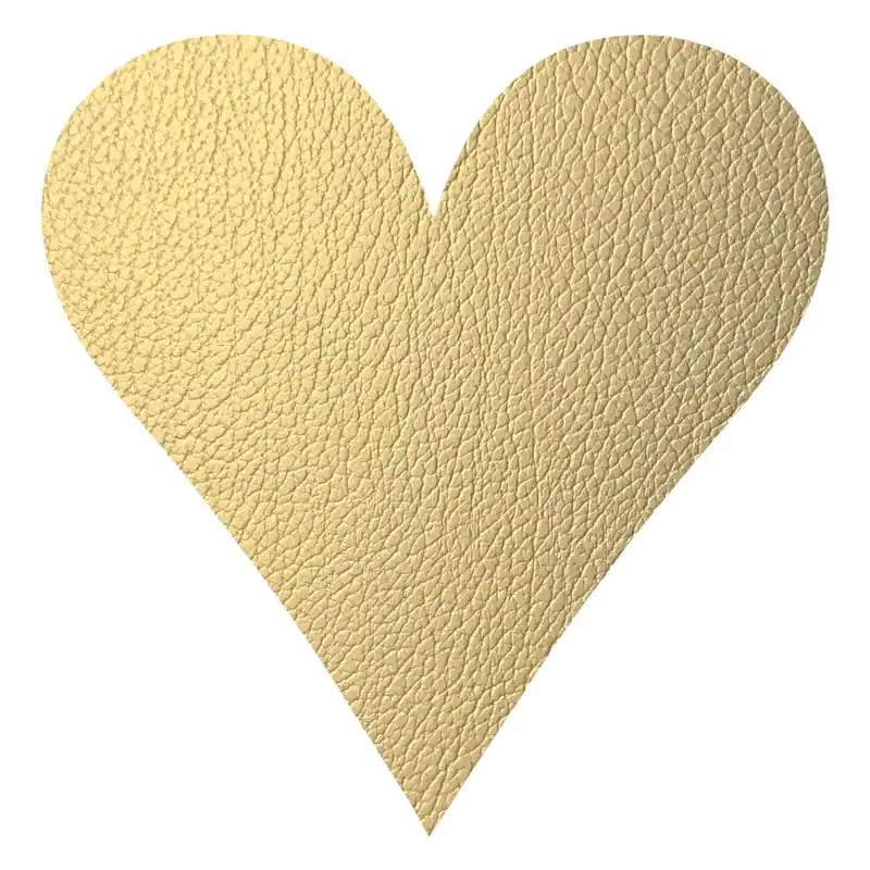 Mata stołowa ze skóry ekologicznej 30x30 cm Heart Hippo – LIND DNA Bonami Tani