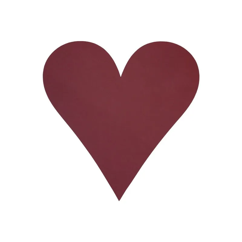 Nie przegap Mata stołowa ze skóry ekologicznej 30x30 cm Heart Nupo – LIND DNA Bonami