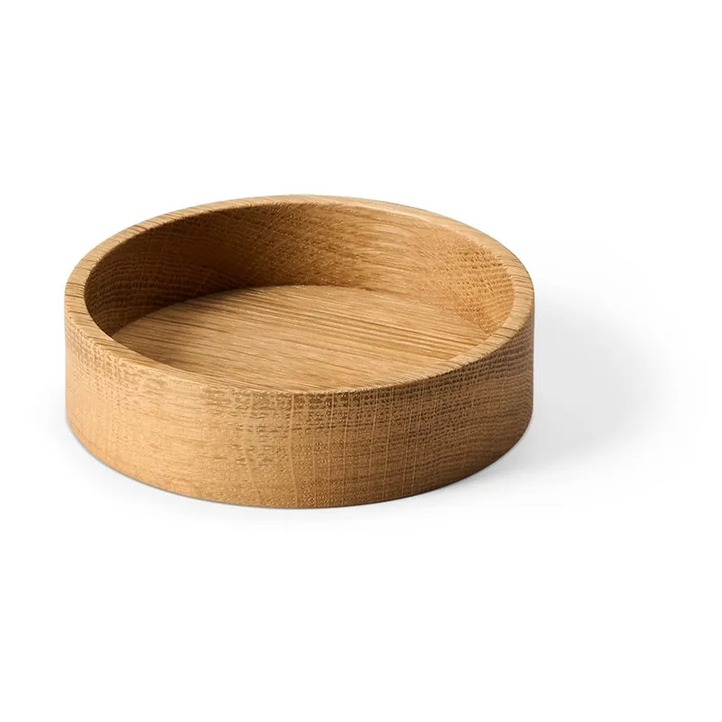 Drewniany pojemnik dekoracyjny w naturalnym kolorze ø 11x3 cm Circle S – LIND DNA Bonami Super okazja