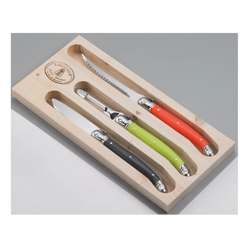 3-częściowy zestaw Grill Set w drewnianym opakowaniu Bonami Taniej
