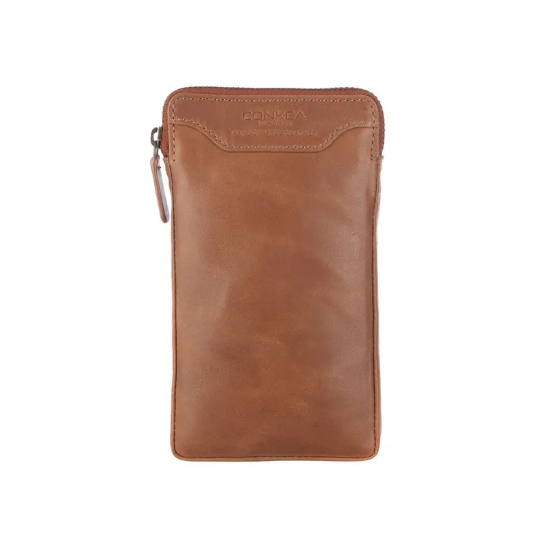 Bestseller Wielofunkcyjne skórzane etui Shield Cognac Bonami