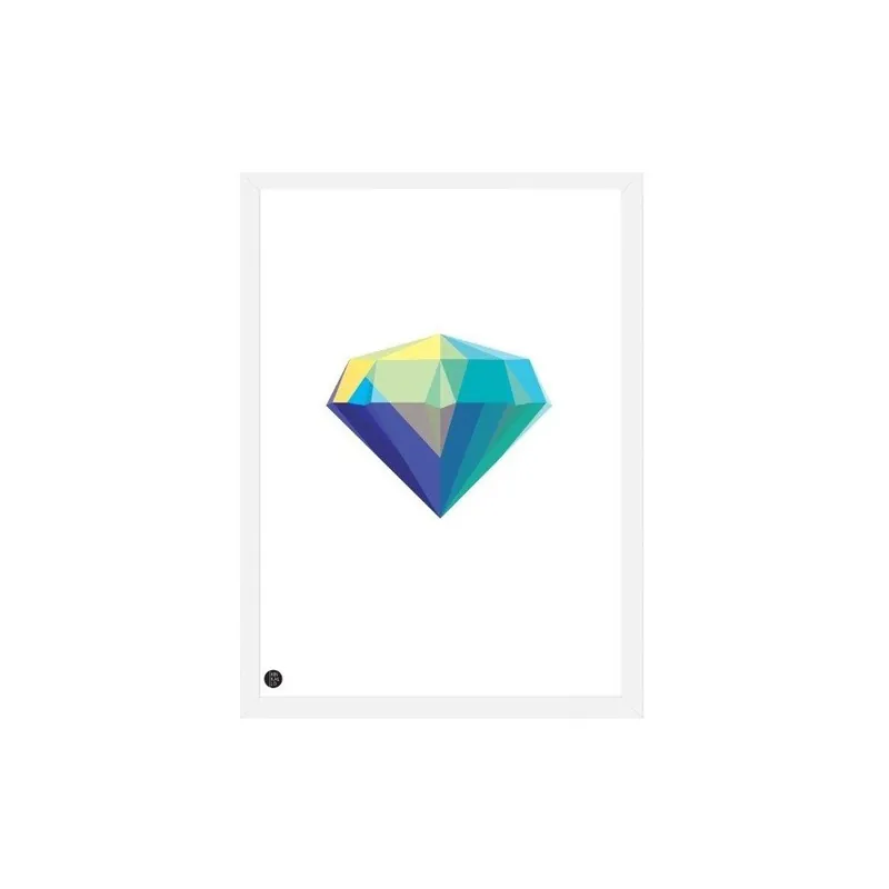 Ograniczona ilość Plakat Diamond White, 50x70 cm Bonami