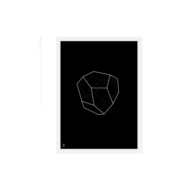 Hit sprzedaży Plakat Emerald Geometric Black, 50x70 cm Bonami